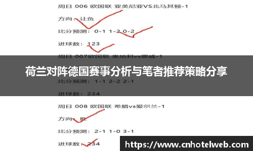 荷兰对阵德国赛事分析与笔者推荐策略分享